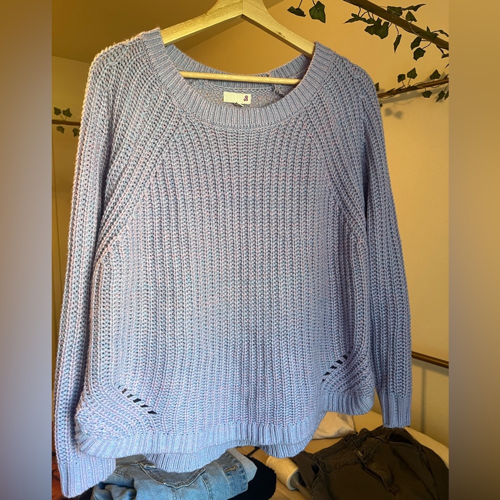 Dual Tone Pink Knit Sweater